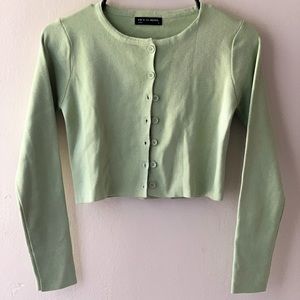 Girl Gang Button Front Knit Top